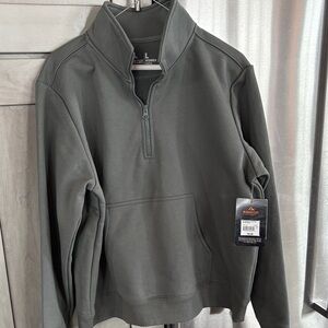 Ridgecut balsam green Quarter-Zip heavy Sweatshirt size large nwt